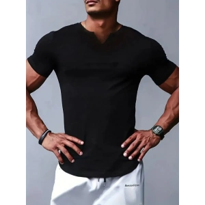 Erkek Kısa Kollu V Yaka Süprem T-shirt