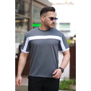 Erkek şerit Detaylı Kısa Kollu T-shirt