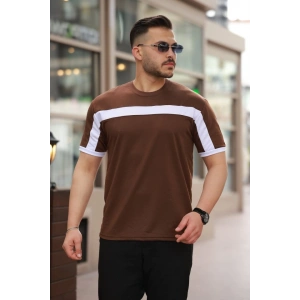 Erkek şerit Detaylı Kısa Kollu T-shirt