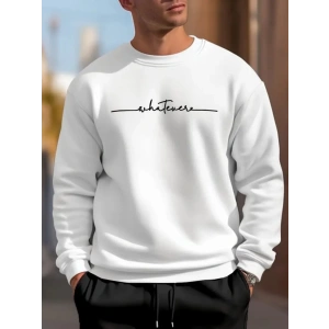 Erkek Uzun Kollu Baskı Detaylı Iki Iplik Sweet