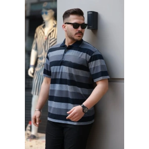 Erkek Yakalı çok Renkli Kısa Kollu T-shirt