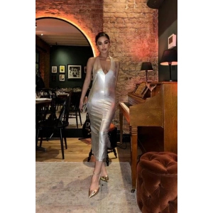 Felicia Sırt Dekolteli Elbise 2583-08