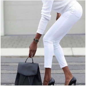 Gabardin Kumaş Yüksek Bel Pantolon 94cm XLbel36cm