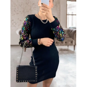 Lukana Siyah Cilt Topuklu Körüklü Bot