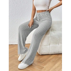 Kadın Hafif şardonlu Full Likralı Fitilli Kaşkorse Kumaş Bol Paça Pantolon