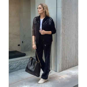 Kadın Iki Iplik Kumaş Pul Ve Fermuar Detaylı Ikili Takım