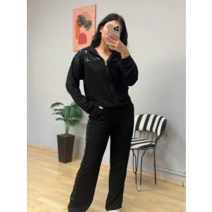 Kadın Iki Iplik Kumaş Pul Ve Fermuar Detaylı Ikili Takım