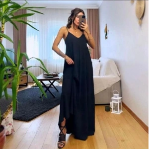 Kadın Ip Askılı Salaş Süprem Kumaş Elbise