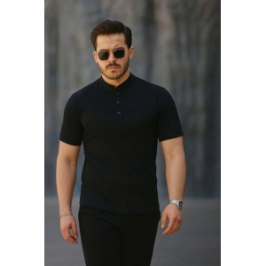 Kadın Kısa Kollu Hakim Yaka önü Düğmeli Viskon Bluz