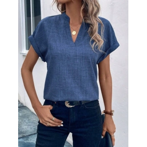 Kadın Kısa Kollu Hakim Yaka Sofya Bluz