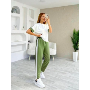 Kadın Modal Dokulu Kumaş Yanı şeritli Takım