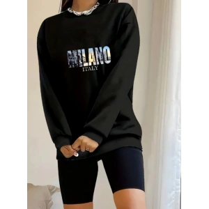 Kadın Uzun Kollu Bisiklet Yaka Desenli Viskon Iki Iplik Bluz