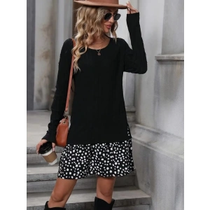 Kadın Uzun Kollu Bisiklet Yaka şardonlu Kaşkorse Bluz Ve Süprem Etek