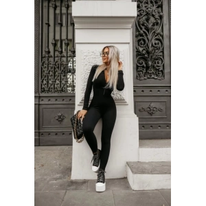 Kadın Uzun Kollu Fermuarlı Kaşkorse Tulum