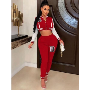 Kadın Uzun Kollu Hakim Yaka önden Düğmeli Ceket Pantolon şardonlu Iki Iplik Ikili Takım