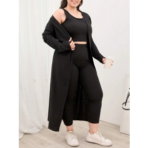 Kadın Uzun Kollu Hırka Atlet Ve Eşofman Yün Viskon üçlü Takım