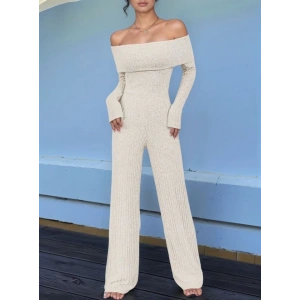 Kadın Uzun Kollu Madonna Yaka şardonlu Kaşkorse Tulum