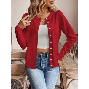 Kadın Uzun Kollu önden Düğmeli Triko Ceket