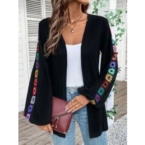 Kadın Uzun Kollu önü Açık şardonlu Kaşkorse Ceket