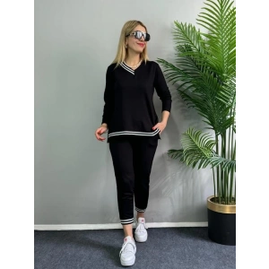 Kadın Yeni Sezon Uzun Kollu Ribana Detay Ikili Takım