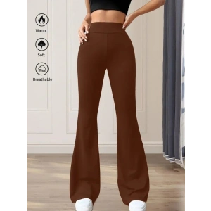 Kadın Yüksek Bel(lastikli) Geniş Paçalı Dalgıç Tayt