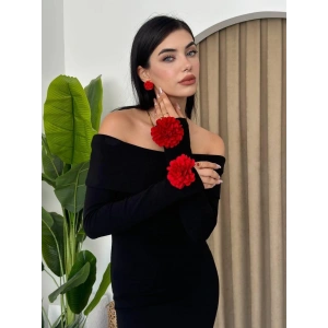 Livora Gül Detay Elbise