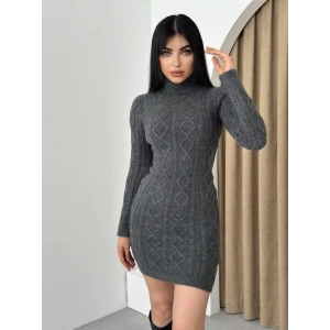 Livorna Boğazlı Mini Elbise