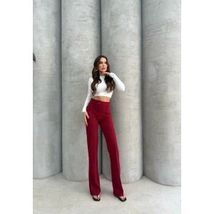 Önü cumalı ithal krep pantolon