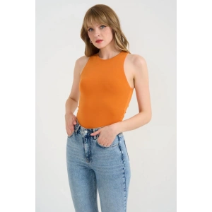 Örme Bisiklet Yaka Atlet - Oranj