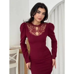 Port Dantel Detay Elbise