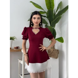 Safe Kalp Detaylı Elbise