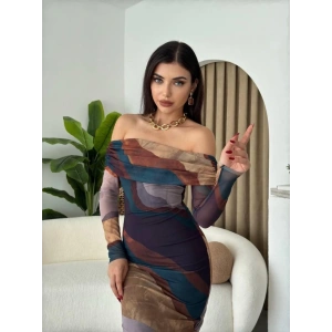 Sevilla Madonna Yaka Tül Elbise