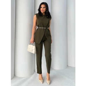 Vatkalı Ceket Pantolon İkili Takım