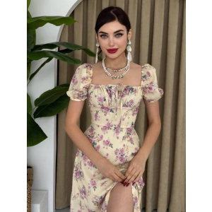 Zeze Balon Kol Elbise