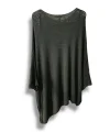 Kadın Merserize Triko Bluz – Oversize Rahat Kalıp, Baskılı Bluz (38-48 Beden)
