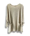 Merserize Triko Kadın Oversize Tunik - 38-52 Beden Uyumlu Standart Beden