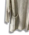 Merserize Triko Kadın Oversize Tunik - 38-52 Beden Uyumlu Standart Beden