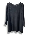 Merserize Triko Kadın Oversize Tunik - 38-52 Beden Uyumlu Standart Beden