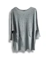 Merserize Triko Kadın Oversize Tunik - 38-52 Beden Uyumlu Standart Beden