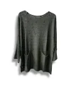 Merserize Triko Kadın Oversize Tunik - 38-52 Beden Uyumlu Standart Beden