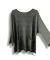 Merserize Triko Kadın Oversize Tunik - 38-52 Beden Uyumlu Standart Beden