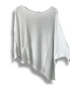 Oversize Cepli Merserize Bluz | 38-52 Beden Uyumlu Rahat Kalıp Triko