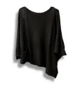 Oversize Cepli Merserize Bluz | 38-52 Beden Uyumlu Rahat Kalıp Triko
