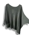 Oversize Cepli Merserize Bluz | 38-52 Beden Uyumlu Rahat Kalıp Triko