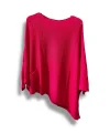 Oversize Cepli Merserize Bluz | 38-52 Beden Uyumlu Rahat Kalıp Triko