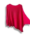 Oversize Cepli Merserize Bluz | 38-52 Beden Uyumlu Rahat Kalıp Triko
