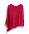 Oversize Cepli Merserize Bluz | 38-52 Beden Uyumlu Rahat Kalıp Triko