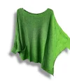 Oversize Cepli Merserize Bluz | 38-52 Beden Uyumlu Rahat Kalıp Triko