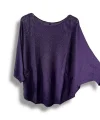 Oversize Cepli Merserize Bluz | 38-52 Beden Uyumlu Rahat Kalıp Triko