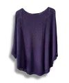 Oversize Cepli Merserize Bluz | 38-52 Beden Uyumlu Rahat Kalıp Triko